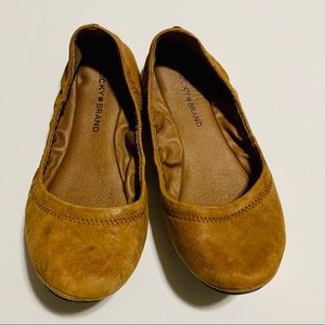 Lucky brand leather ballet flat